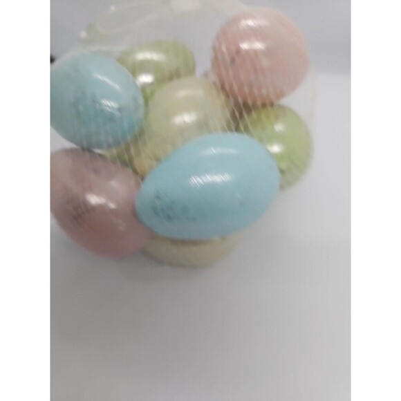 2 PK- 12 Pastel Silver Marbleized Plastic Easter Egg Vase Fill Spring Home Decor - Picture 2 of 6